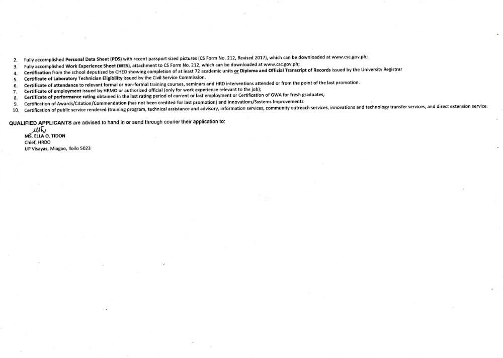 hiring sotech labtech2 2 0425