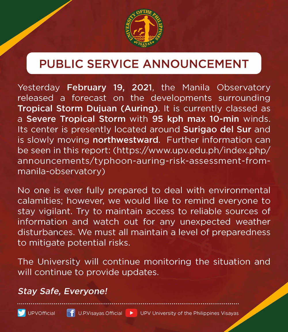 psa typhoon auring