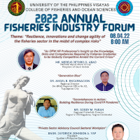 CFOS’s 2022 Fisheries Industry Forum tackles insights to strengthen the country’s fisheries sector in the new normal
