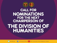 Call for Nominations for the Next Chairperson of the Division of Humanities