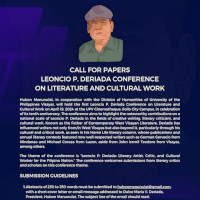Call for Papers - Leoncio P. Deriada Conference on Literature and Cultural Work