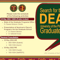 Search for the Dean of UPV Graduate School Schedule of Activities