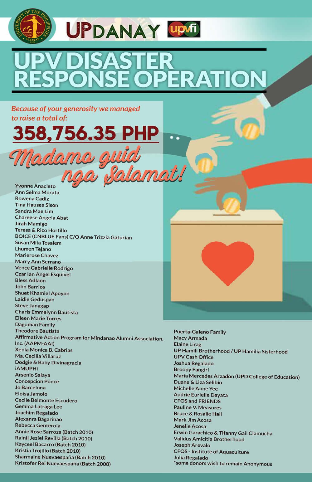 upv disaster response operation update3